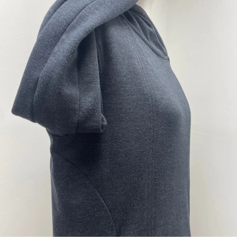 Women's Asymmetrical Zip Gray Jacket - Picture 13 of 16